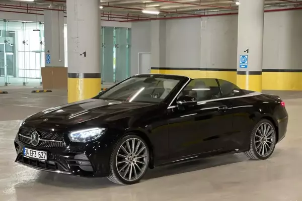 Mercedes E350 for rent in Antalya