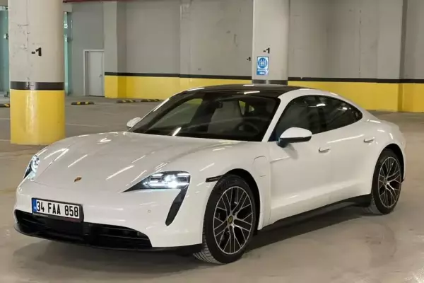 Porsche Taycan for rent in Antalya