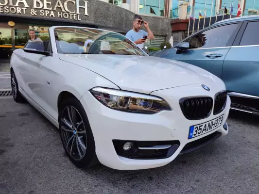 BMW 218i for rent in Antalya